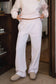Fleece Wide Leg Sweatpants Stretch Waist & Pocket
