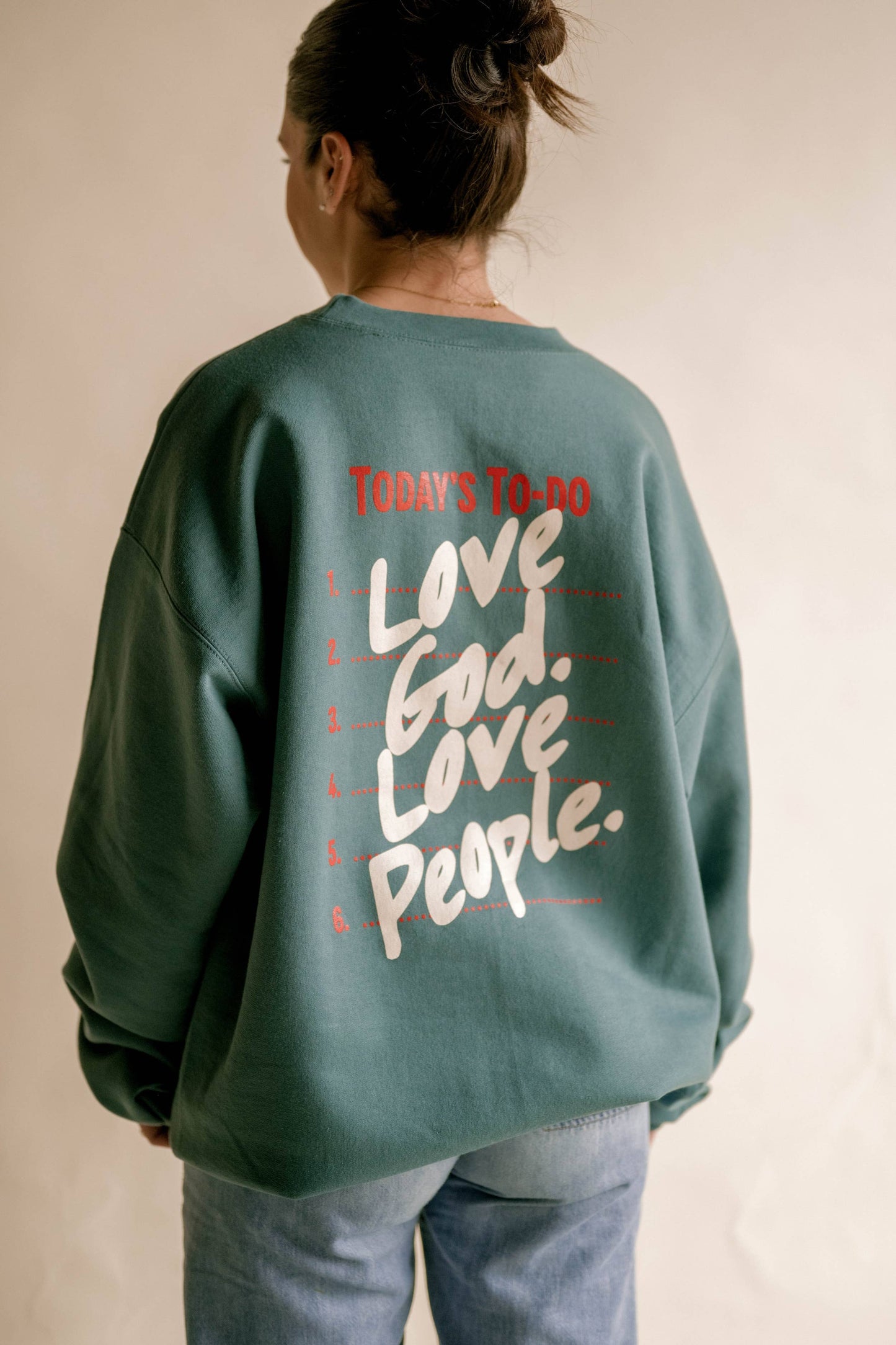Love God Love People Crewneck