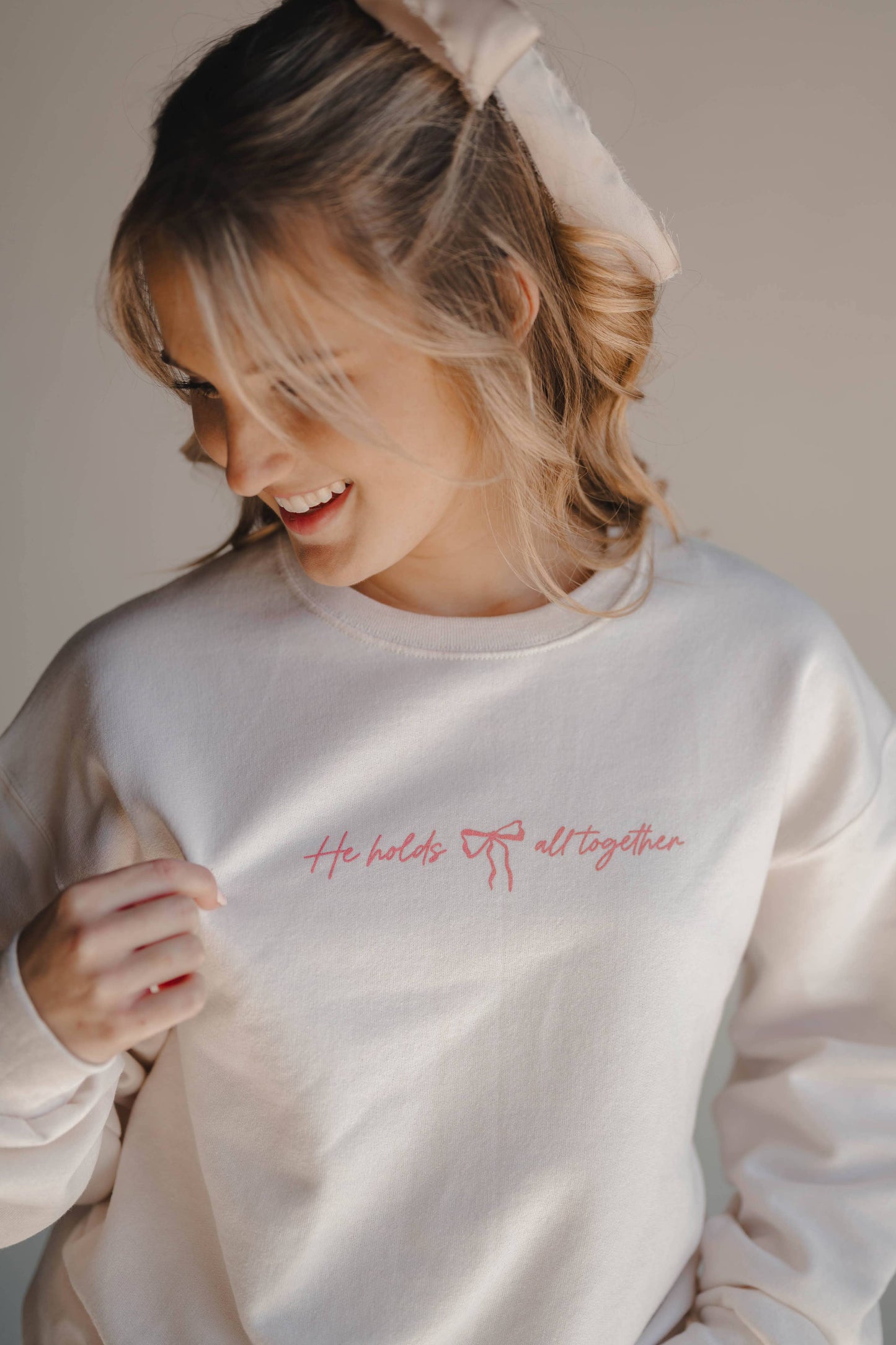 He Holds All Together Crewneck