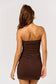 Textured Mini Brown Dress