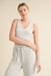 The Riley Soft Brushed Hacci Lounge Tank and Pants Set