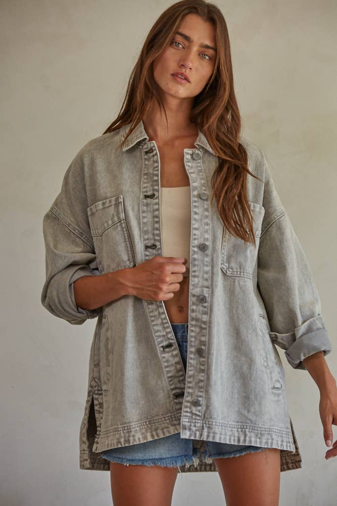 The Chloe Denim Shacket