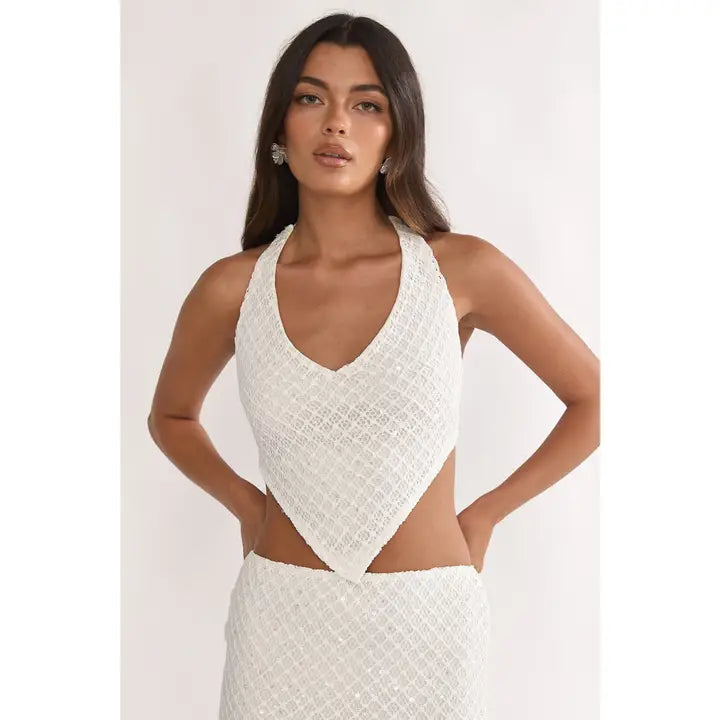 Two Piece Top and Skirt Set