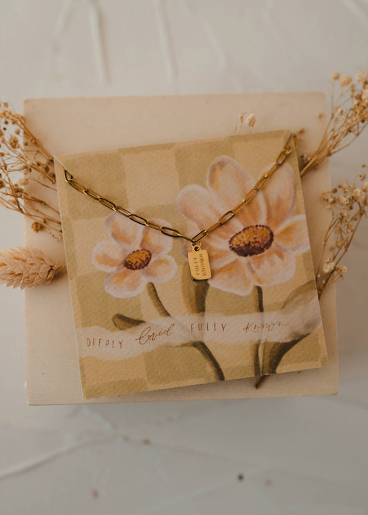 Fully Known Tag Necklace |Christian Necklace