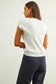 Round Neck Short Sleeve Knit Top