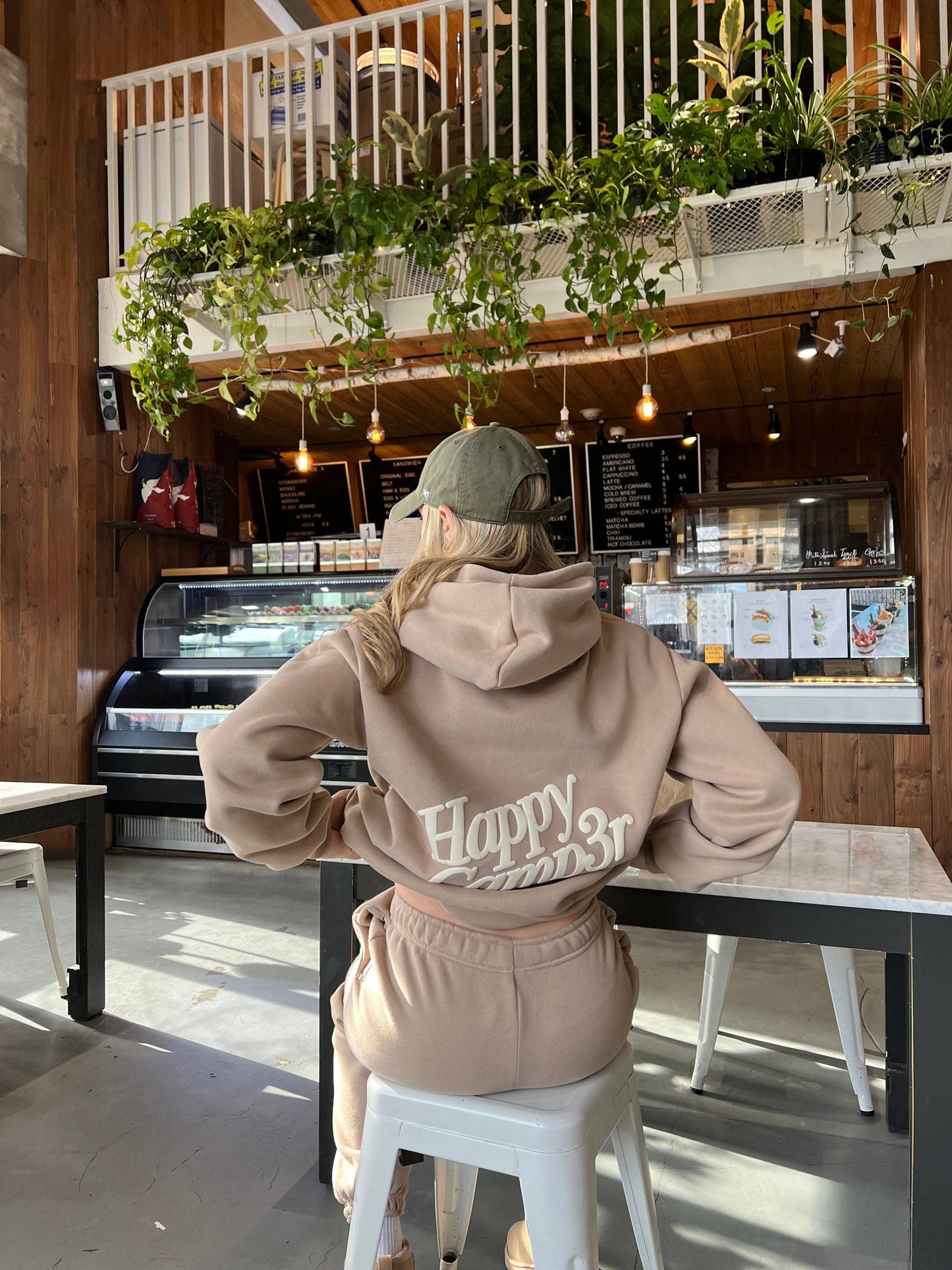 Happy Camp3r Puff Series Hoodie - Sand