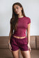 Fleece Lounge High Waist Shorts