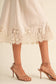 Satin Skirt with Lace Detail