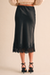 Satin Skirt with Lace Detail