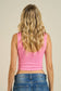 Ribbed Scoop Neck Crop Tank