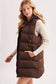 Hooded Long Puffer Vest