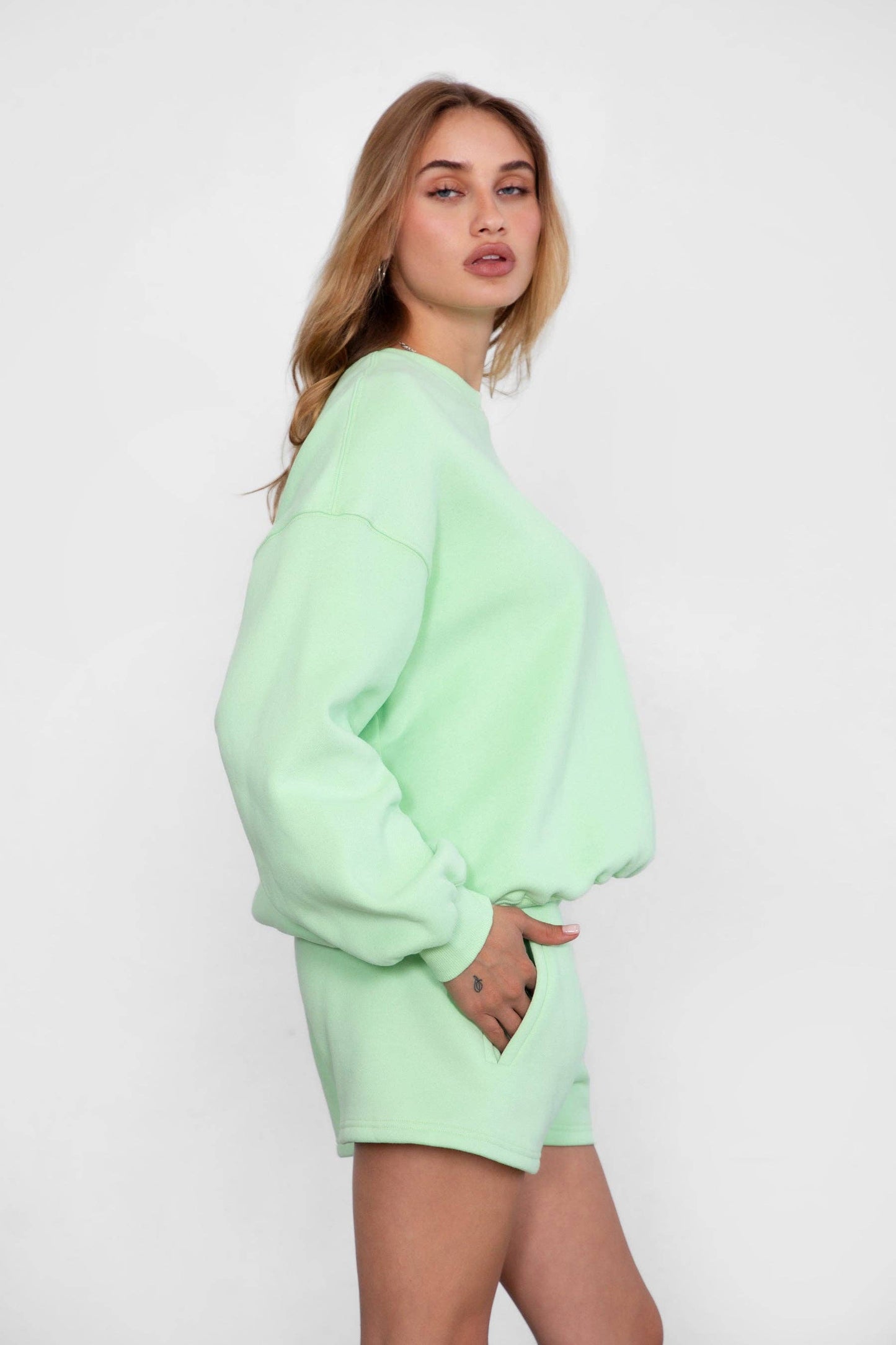 Fleece Lounge High Waist Shorts