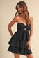 Strapless Ruffle Layered Romper