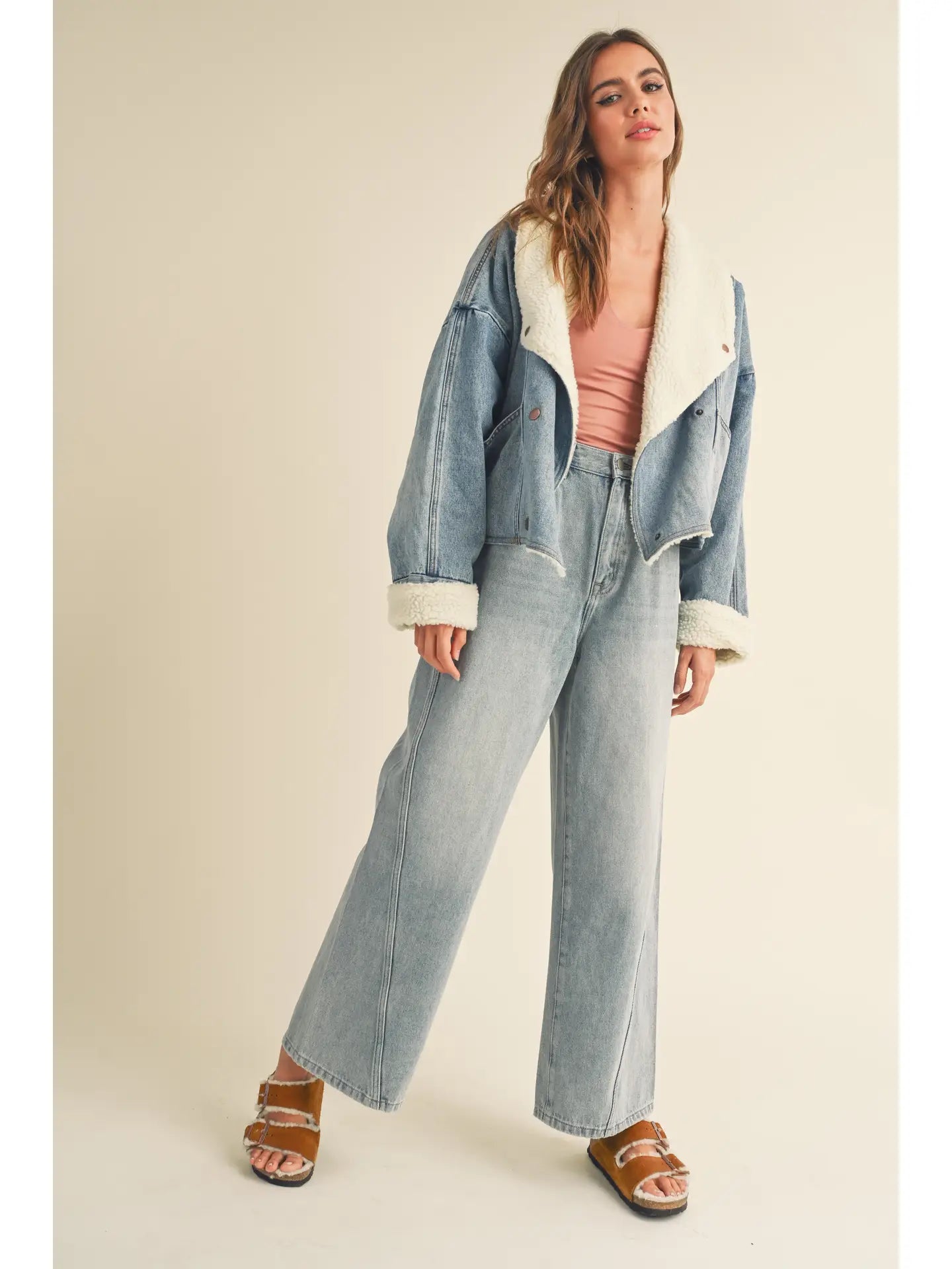 Sherpa Lined Denim Jacket