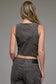 Cheetah Print Denim Vest