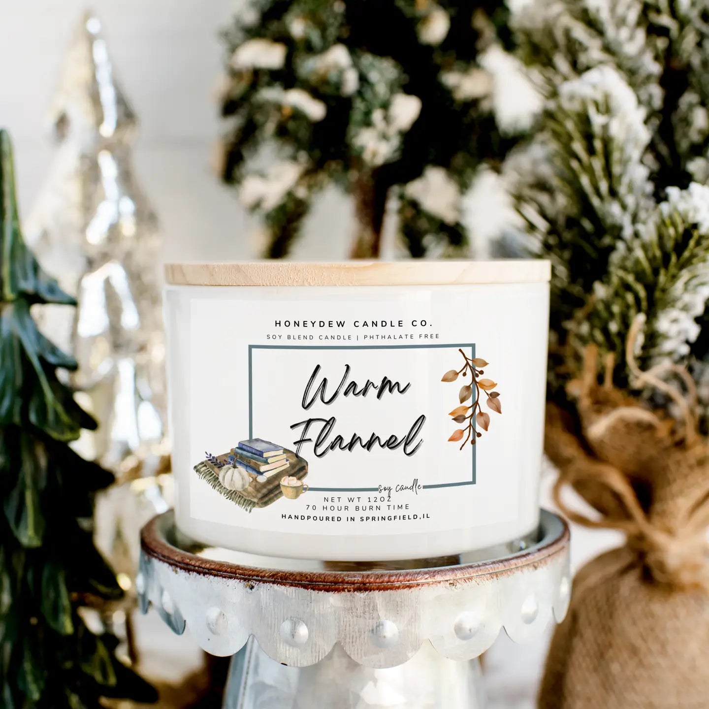 Warm Flannel 12 oz 3 Wick Candle