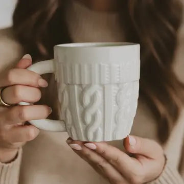 Cream Sweater Coffee Mug
