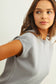 Round Neck Short Sleeve Knit Top