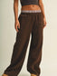 Plaid Double Layer Wide Leg Sweatpants