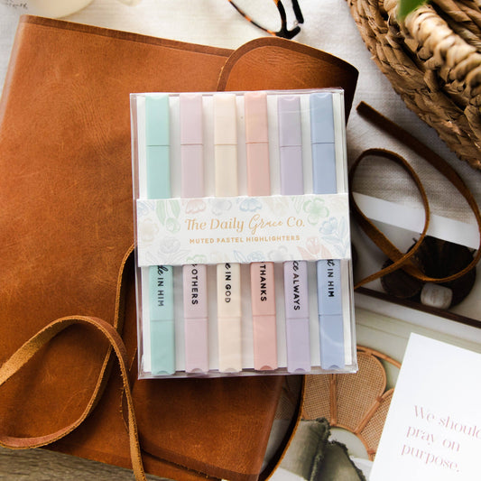 Muted Pastel Highlighters - for Bible Studies or Bible Journaling