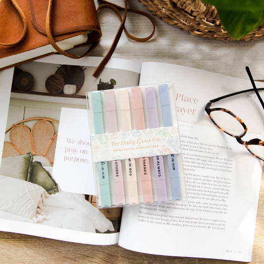 Muted Pastel Highlighters - for Bible Studies or Bible Journaling