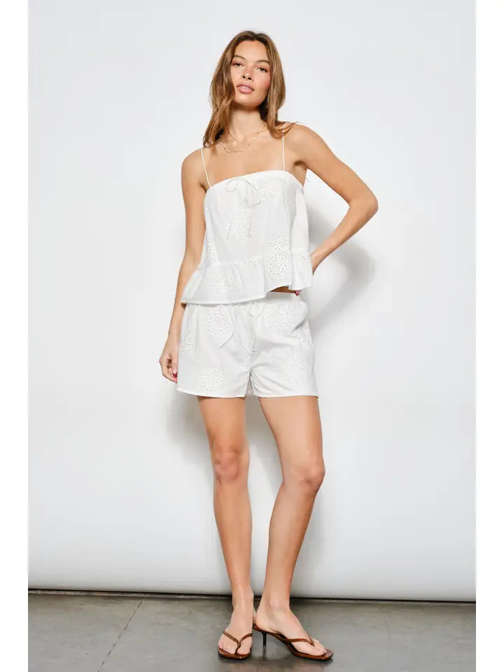 The Elodie Eyelet Shorts