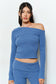 Soft, Off-the-shoulder Lounge Top