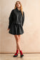 Black PU Balloon Skirt