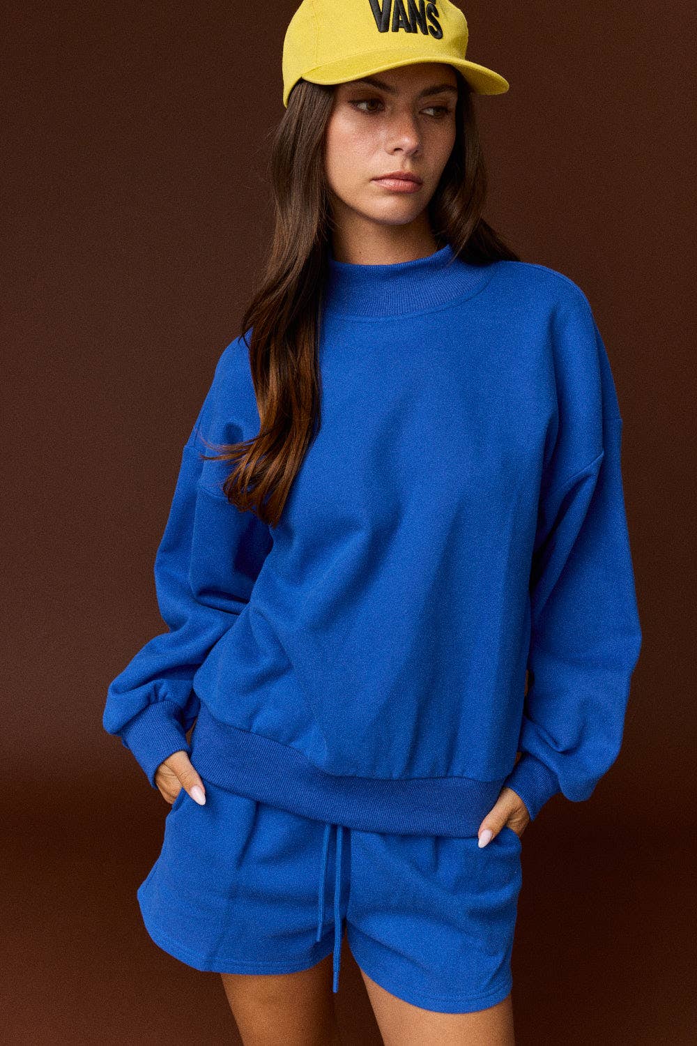 Mock Neck Oversized Lounge Set