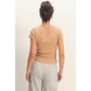 Taupe Crewneck Tee