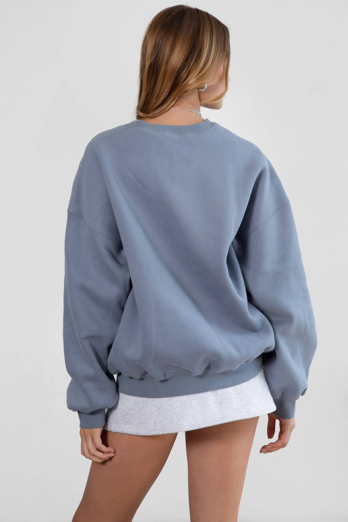 Fleece Crew Neck Lounge Pullover Sweatshirt