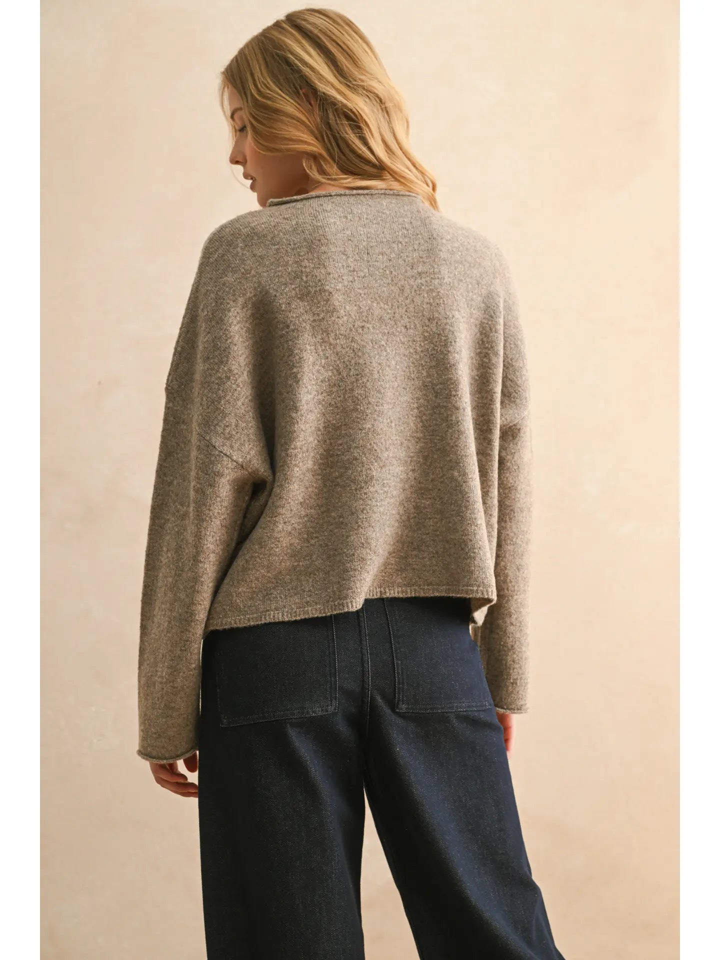 Button Front Lace Trim Knitted Cardigan