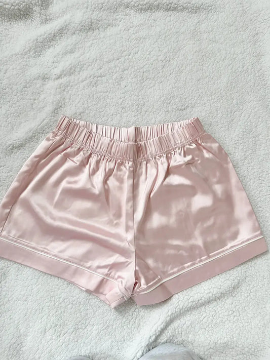 Champagne Pink Satin Sleep Set