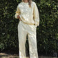 Butter Yellow Wide Leg Sweatpants