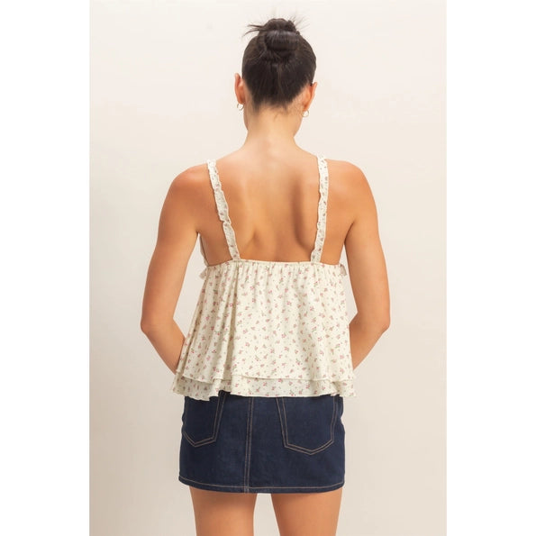 Floral Tiered Top
