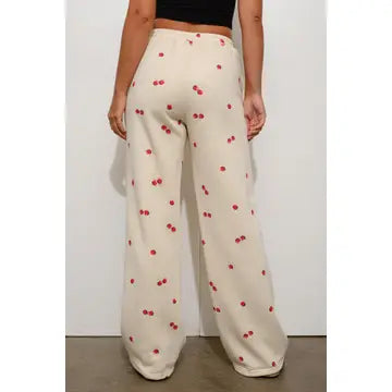 Cherry Print Sweatpants