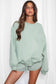 Fleece Crew Neck Lounge Pullover Sweatshirt