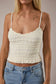 Ivory Ruched Cami