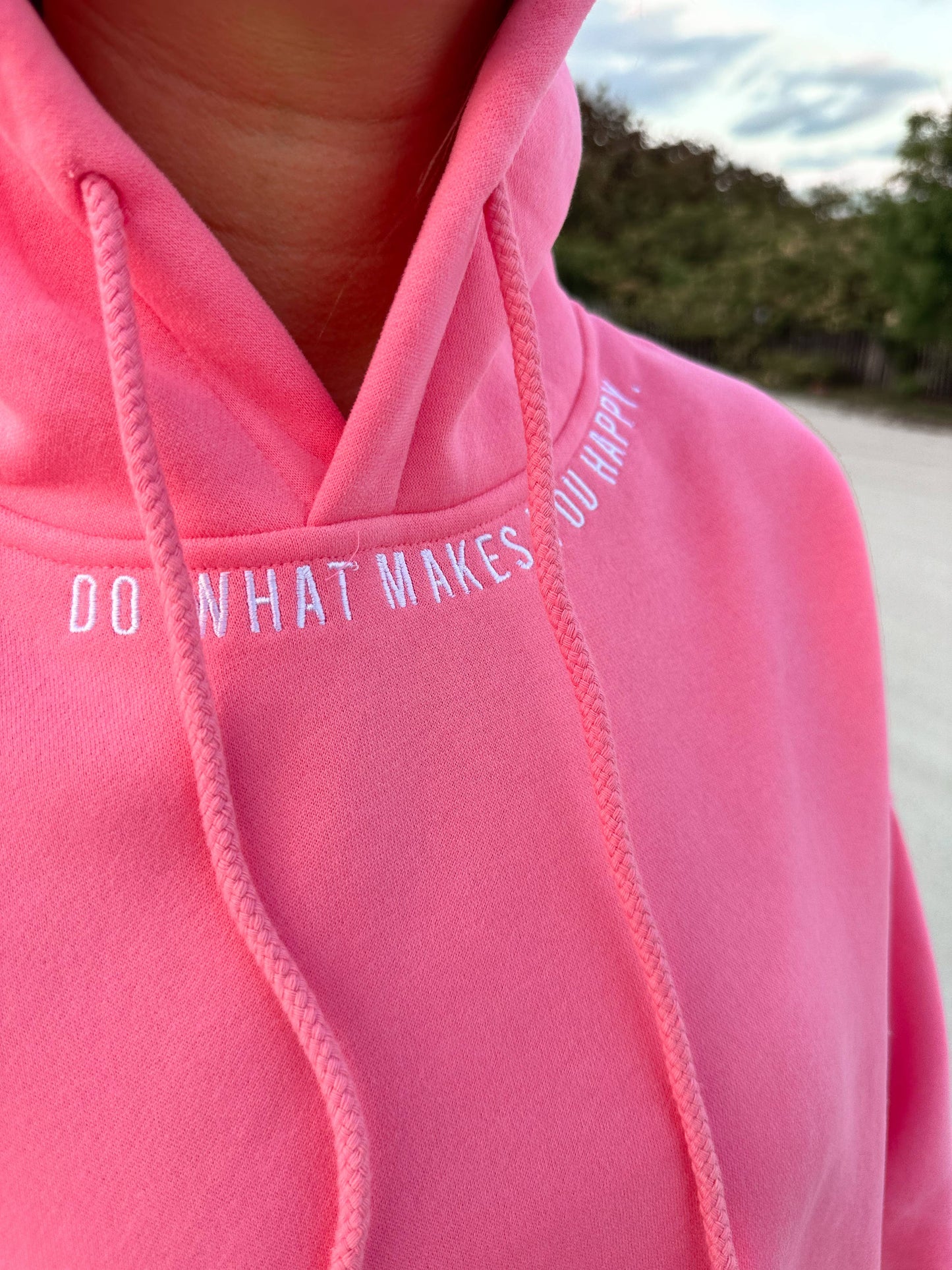 Do What Makes You Happy Embroider Hoodie