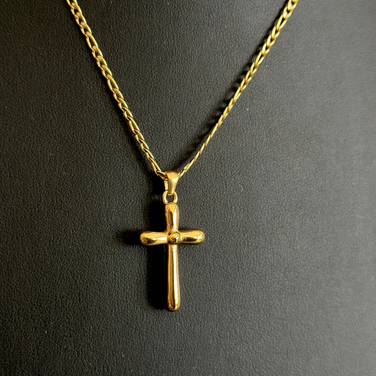Bubble Cross Necklace