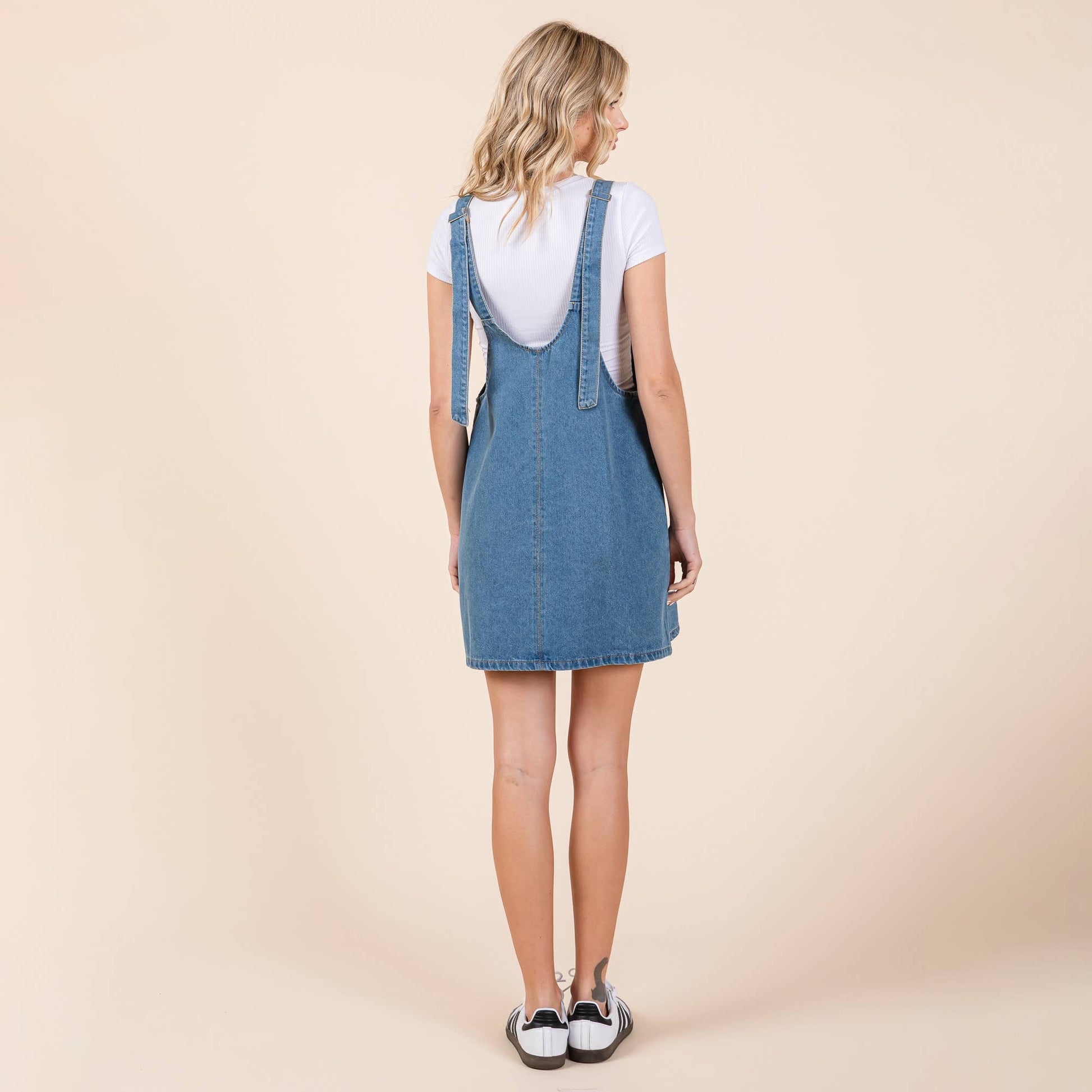 The Aspen Denim Overall Dress – Yellow Stitch Boutique The Aspen Denim Overall Dress – Yellow Stitch Boutique