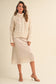 Satin Skirt with Lace Detail