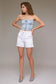 White Denim Shorts