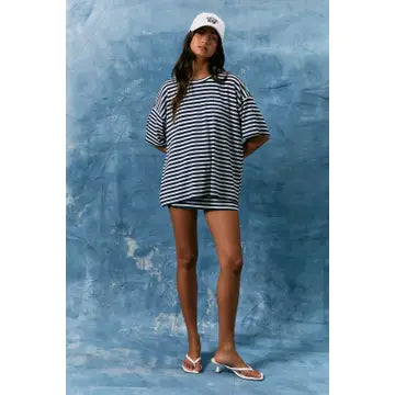Striped Skort and Shirt Set