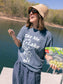TAKE ME TO THE LAKE TEE X JO JOHNSON OVERBY - BLUE