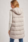 Hooded Long Puffer Vest