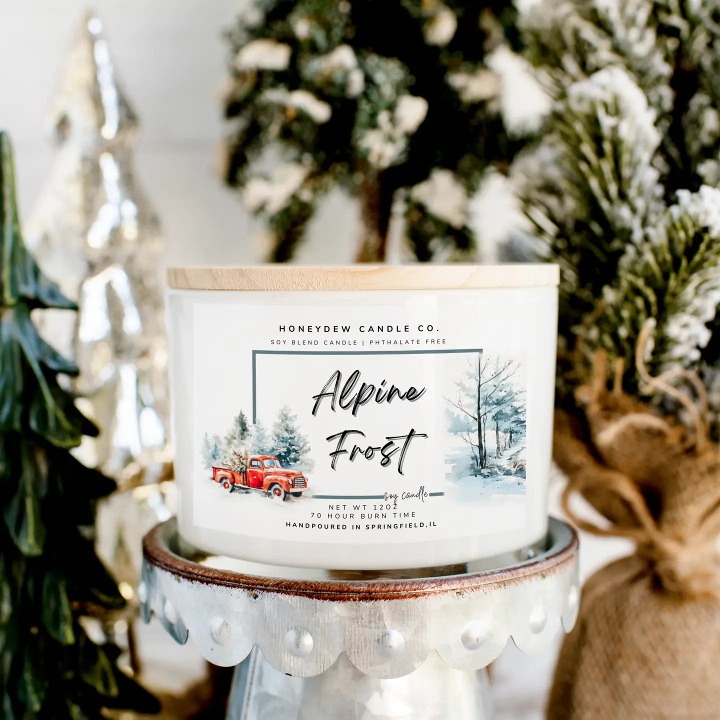 Alpine Frost 12 oz 3 Wick Candle