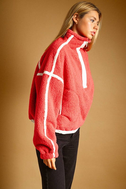 Half Zip Sherpa