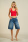 Ribbed Scoop Neck Crop Tank