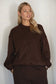 Fleece Crew Neck Lounge Pullover Sweatshirt